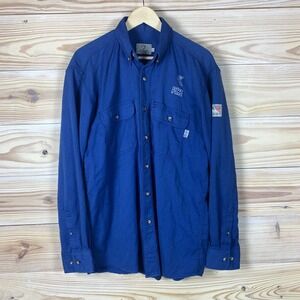 Tyndale FRMC Shirt Men Large Flame Resistant Arc Rated Workwear Westex Fabric